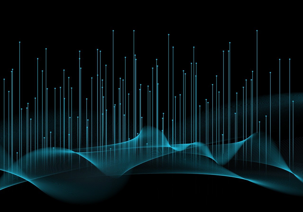 particles, vibration, lines